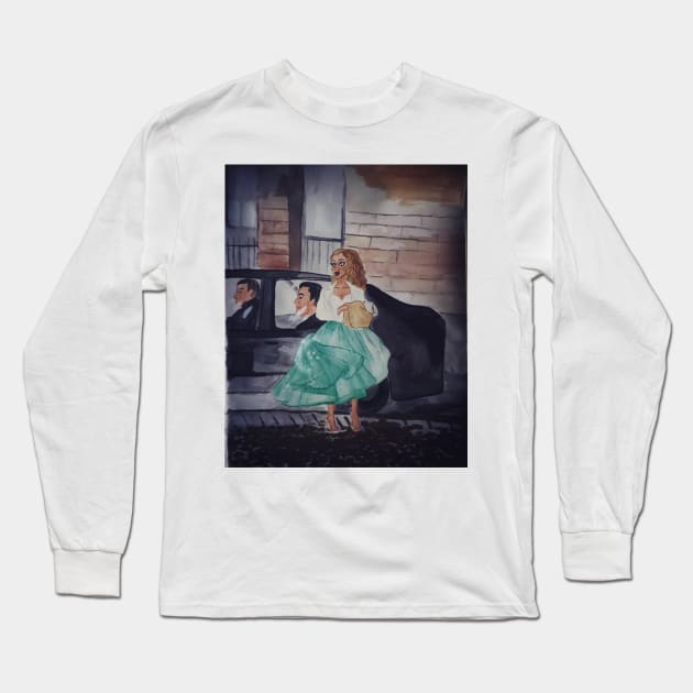 Moving to Paris - Watercolour Painting Long Sleeve T-Shirt by Le petit fennec